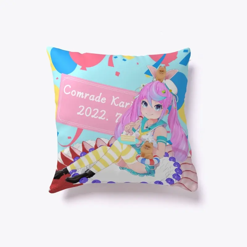 Comrade Karin 2022 Bday pillow case